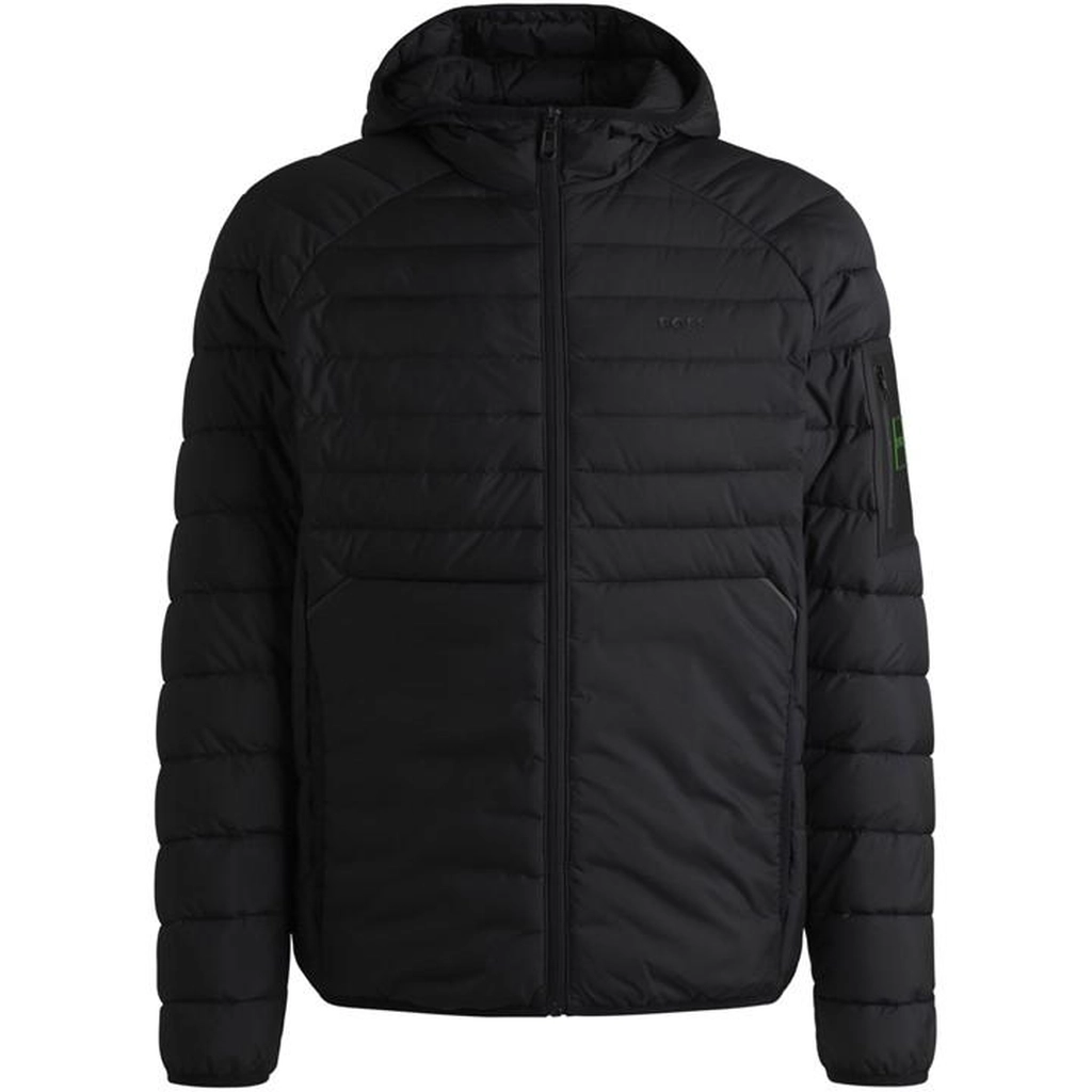 Hugo Boss Water-Repellent Reflective Detail Puffer Jacket - Black